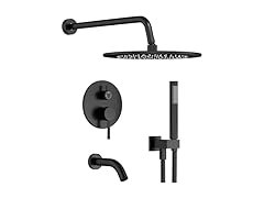 Gabrylly Shower System w/ Tub Spout, 3-Way Shower Valve