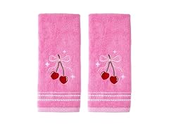 SKL Home Valentine's Day Cherry Hearts 100% Cotton