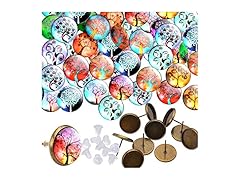 Jdesun Glass Dome Cabochons, 50pcs