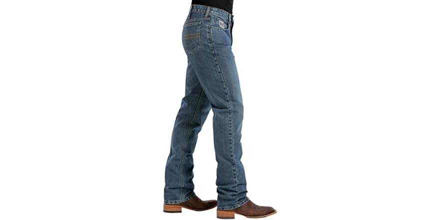 Cinch Men's Silver Label Straight Leg Jeans - Slim Fit, Mid Rise Denim - View #7
