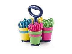 Westcott School Scissor Caddy and Kids Scissors, 24 Scissors