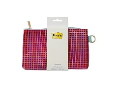 Post-it Pink Plaid Woven Mesh Pen