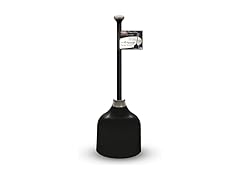Korky Black Toilet Plunger and Holder