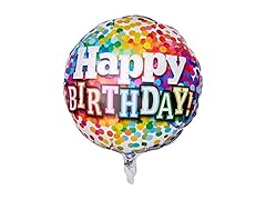 Folat Qualatex Birthday Rainbow Confetti Foil