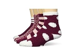 Amazon Essentials Unisex 4 Pairs Kids' Fuzzy Cozy
