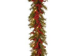 9'x14" Valley Pine Garland 50 LED