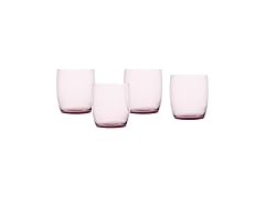 Fortessa Gala Glass, 15 Oz. Short Beverage (Set of 4), Pink