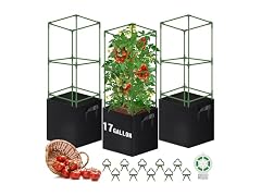 WLLEYAY 3 Pack Square Tomato Cages