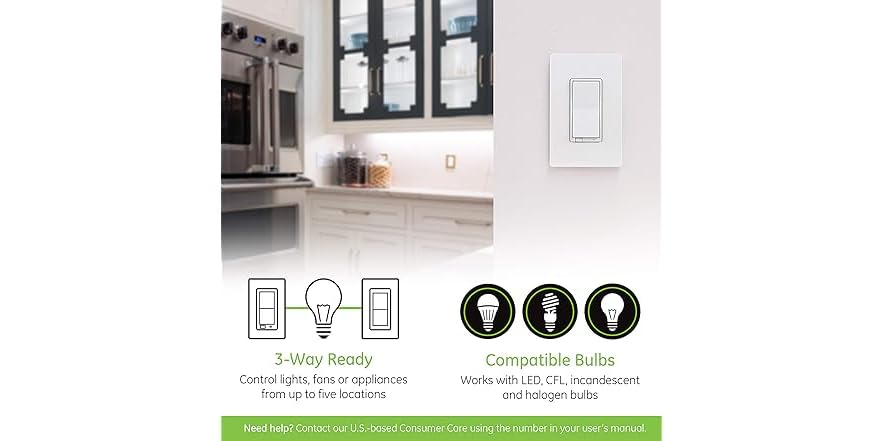 Enbrighten Z-Wave Smart Rocker Switch