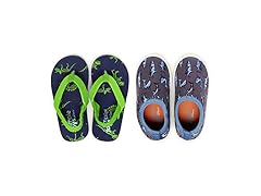 Kid's Carter's (4T) Grey/Navy Kaia Sandals