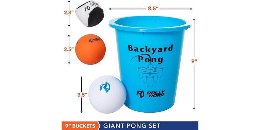 Rally Roar Jumbo Premium Beer Pong Set
