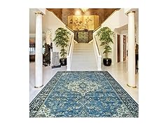 Superior Damask Medallion Washable Rug Jay Collection