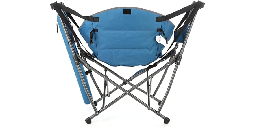 Arrowhead Outdoor Folding Hammock Chair - Portable Swinging Camping Chair With Canopy & Cup Holder