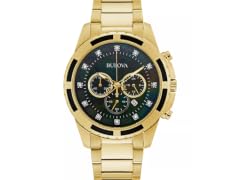 Bulova Men's Chronograph Diamond Gold Watch 44mm