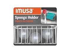 IMUSA Brushed Metal Sponge Holder
