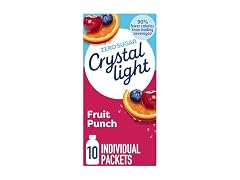 Crystal Light Drink Mix, 10 Packets, Fruit Punch