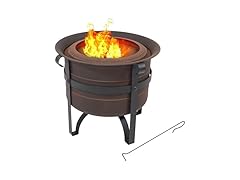 Sunnydaze 23-Inch Cauldron-Style Smokeless Wood-Burning Fire Pit