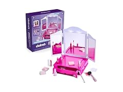 Claire's Makeup Vanity with Light-Up Tri-Panel Mirror