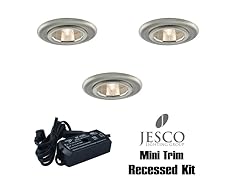 3-Light 60W Mini Trim Mini Recessed Kit