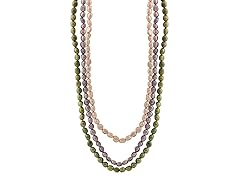 Splendid Pearls Triple Multicolored Endless Pearl Necks