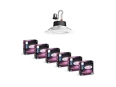 Philips Hue Smart 5/6 Inch LED Downlights, Color-Changing