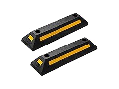 Zone Tech TS0006 Heavy Duty Rubber Parking Guide- 21" 2Pk 