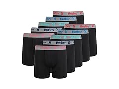 Hurley Men's 10 Pack Solid Boxer Briefs