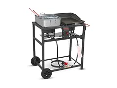 FIRERIOT Deep Fryer Portable Griddle Combo