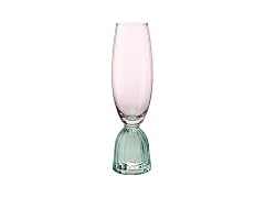 Champagne Flute Cocktail Glass, 8-Ounce, Green Pink 