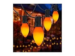 C7 LED Orange Halloween Lights, 25Ft 