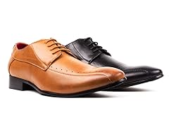 Royal Men's Square-Toe Derby Shoes