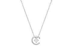Moon & Star Moissanite Necklace