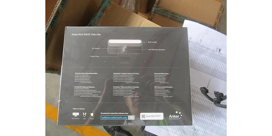 Anker B09MFLQJ5H AnkerWork B600 Video Bar with AI-Powered (Open Box)