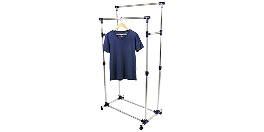ProSource Rolling Clothing Rack