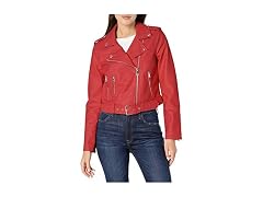 Levi's Women Belted Faux Leather Moto Jacket