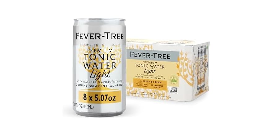 $4.70: Fever-Tree Naturally Light Tonic Water, 5.07 Fl Oz (Pack of 8) at Woot!