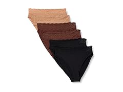 (6 Pack) Women's High Waisted High Leg Panty