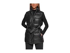 Levi's Women Vegan Leather Puffer Vest