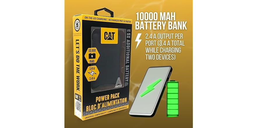 Cat Portable Battery Pack Charger