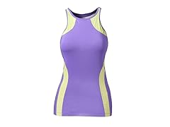 Fly Girl Halter Tank, Purple/Lime (M-L)