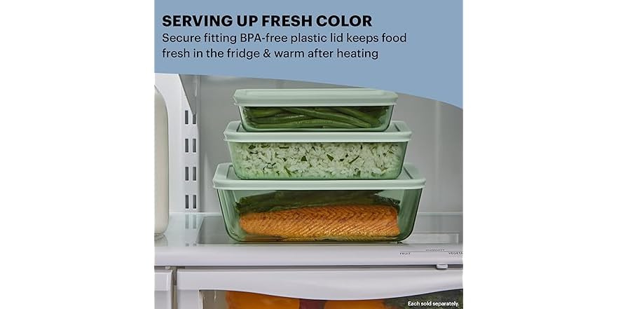 Pyrex Tinted (4-PC) Container Set