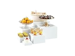 OKBHTS 6 Pcs White Acrylic Display Boxes