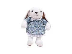 Made By Aliens Floral Easter Bunny Stuffed Animal White 