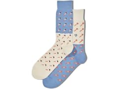 Hot Sox Men (6-12) Beach Crowd Crew Pack Sock