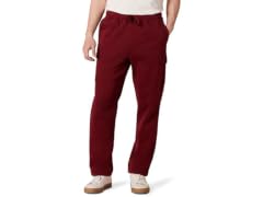 Amazon Essentials Men (XXL) Cargo Fleece Deep Red