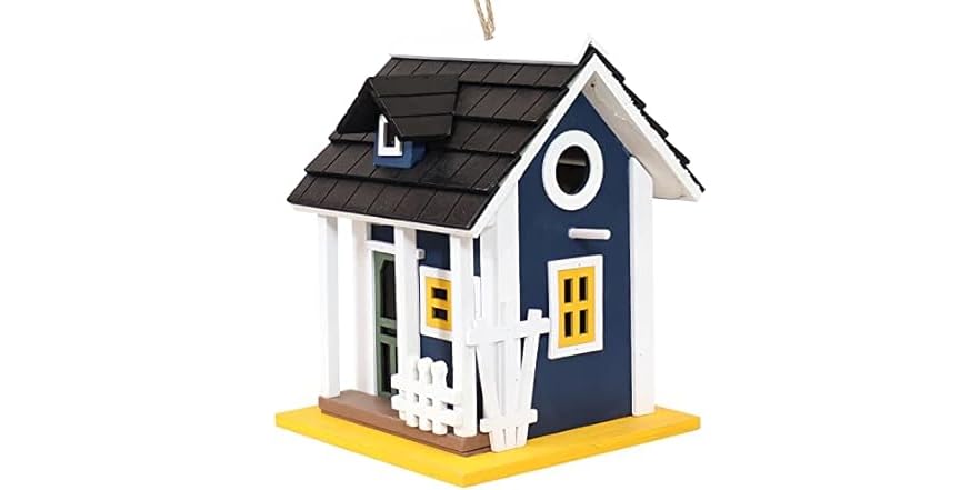 Sunnydaze Decor HB-631 Birdhouse w/ Solar, Charming Cottage
