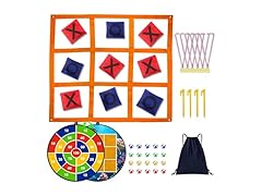 Giant Tic Tac Toe with Dart Board Game