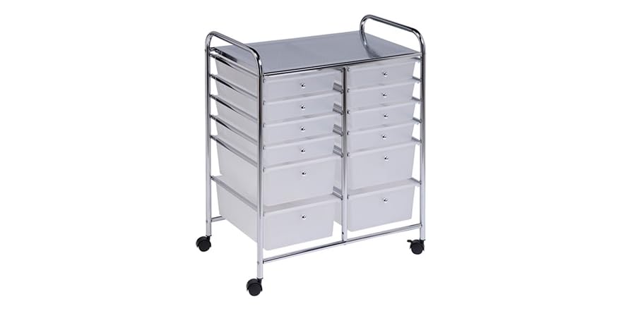 Honey Can Do 12 Drawer Rolling Cart