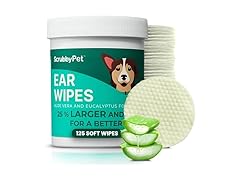 Scrubby Pet Dog Ear Wipes | 125 Count