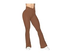 Sunzel Flare Leggings 30in L Wine Red